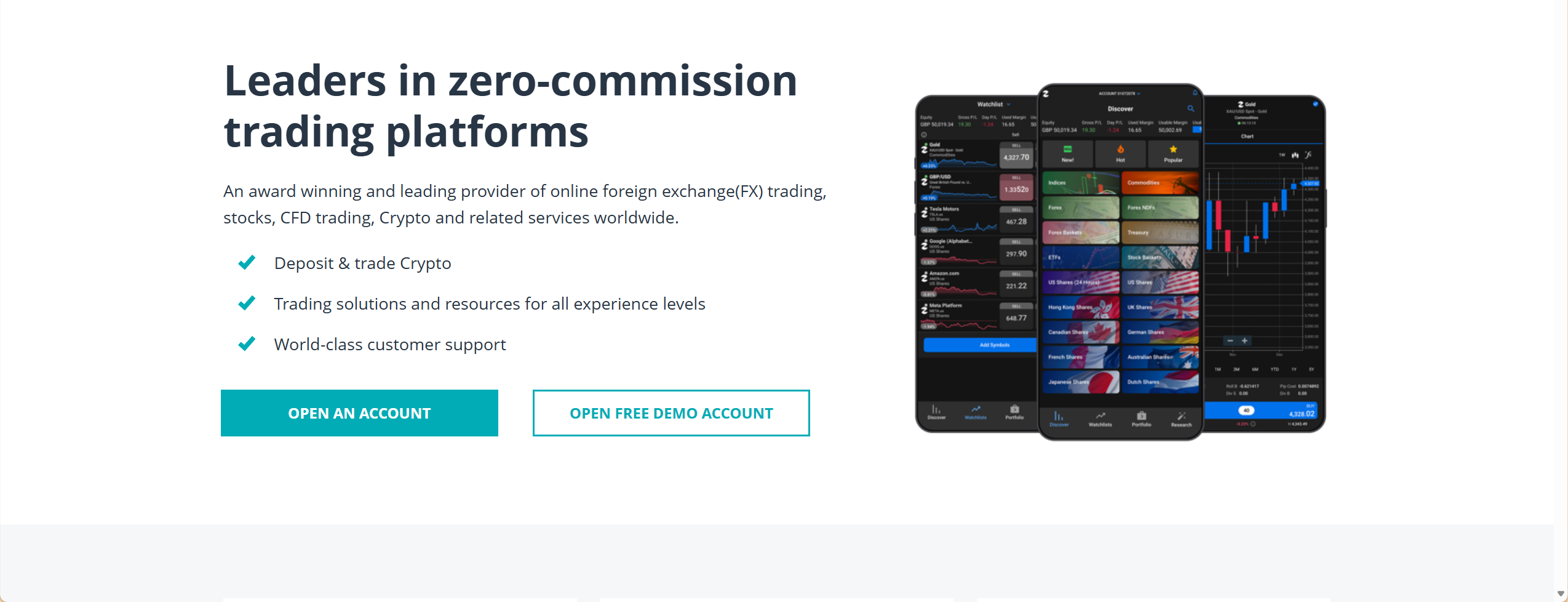 FXCM Platform Profile顶部图片